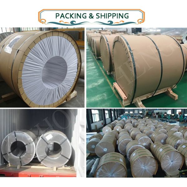 Température T3 T8 Peinture revêtue 1050 1060 3003 5052 1050h18 Plaque de bobine d'aluminium laminée couleur revêtue pour les machines à gouttières