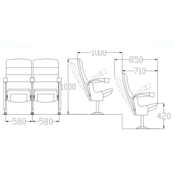 High Quality Cinema Chair, Cinema Seating, Cinema Seats For Sale