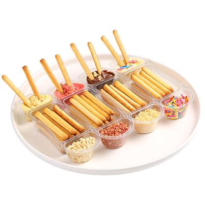 Chocolate Milk Flavor Dip Biscuit Sticks With Chocolate Cream HACCP BRC Certificate