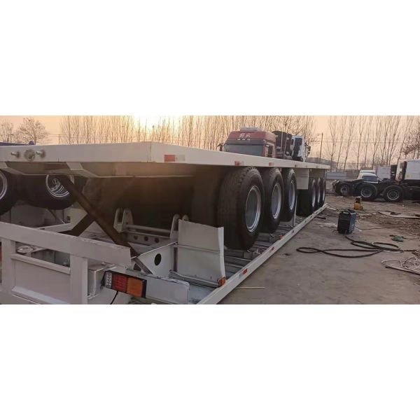 Цапфа полуприцепа 3/4/5/6 трейлеров 13-15Tons полуприцепа подержанная Semi Низко-плоская