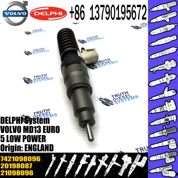 Diesel Fuel Injector 21098096 7421098096 7421340616 20198087 85003268 E3.18 for VOL MD13 EURO 5 LOW POWER
