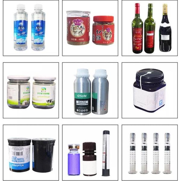 Round Bottle Automatic Labeling Machine Stainless Steel 304 Made PLC Controlled