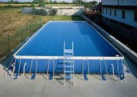 Piscine carrée de cadre en métal