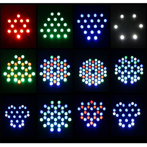 Dj Equipment Par Cans Stage Lights , 54x3w Led Par Can Lights For Weddings