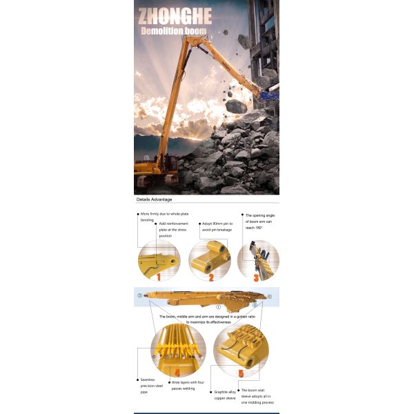 Продажа No 1 Работы по сносу экскаватор бум высокая протяженность