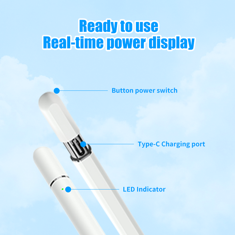 In Stock Bluetooth Magnetic Charging Stylus Pen for iPad 30min Fast Charge 10h Use Hidden Rechargeable Active Pencil