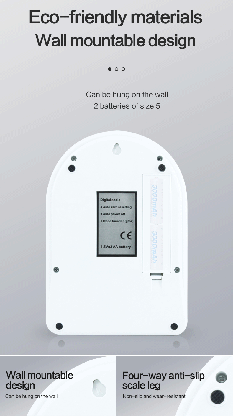 Balance de cuisine numérique de 10 kg Balance de cuisine électronique de cuisine Balance de poids pour les besoins de contrôle des portions