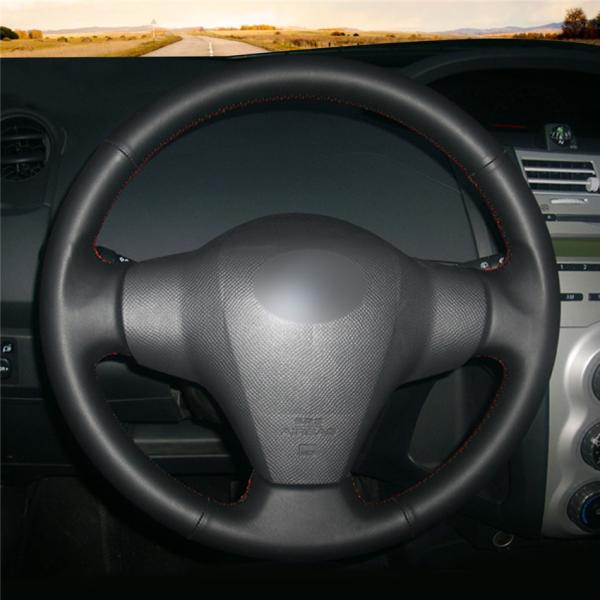 Artificial Leather Custom Steering Wheel Cover for Toyota Yaris Vios RAV4 2006 2007 2008 2009 2010 2011 2012 2013 Scion XB
