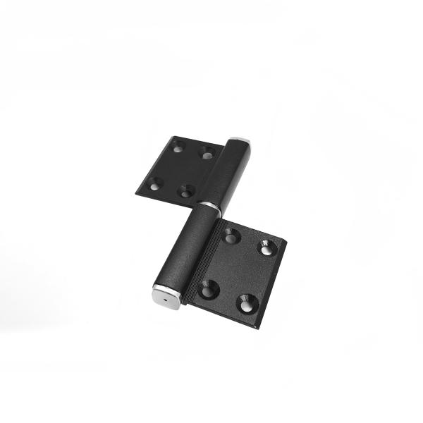 Modern Four Hole Quadrilateral Aluminum Hinge For Anti Dislodging Interior Door