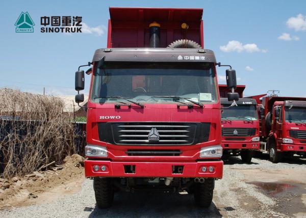 Stock SINOTRUK HOWO Mining Dump Truck 371hp 8x4 26CBM HYVA Lifting Cylinder