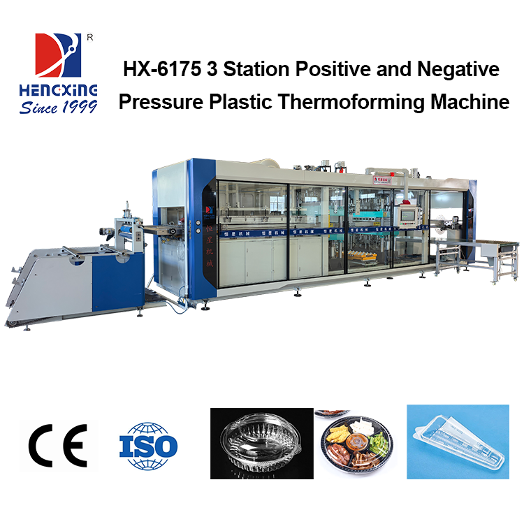 Multi-station Thermoforming Machine For Plastic Sandwich Box Making Machine And Food Container Making Machine