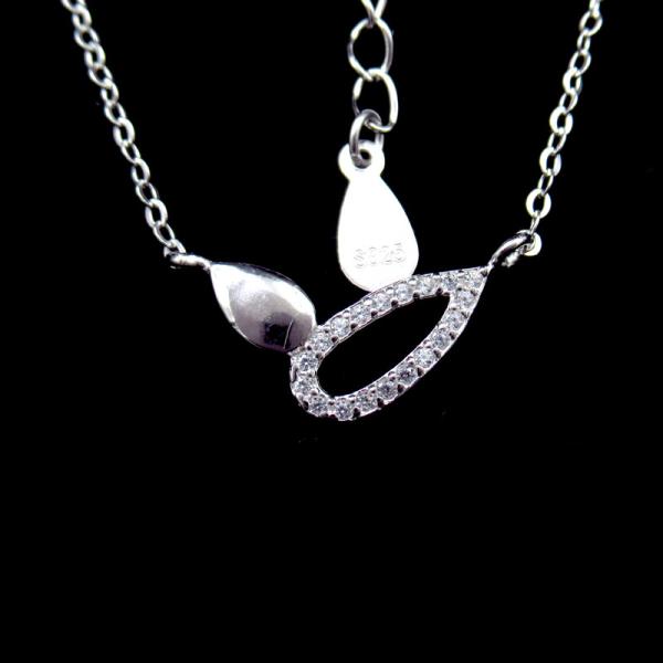 Plating Gold Cats Eye Jewelry Sterling Silver With Heart / Bow Tie