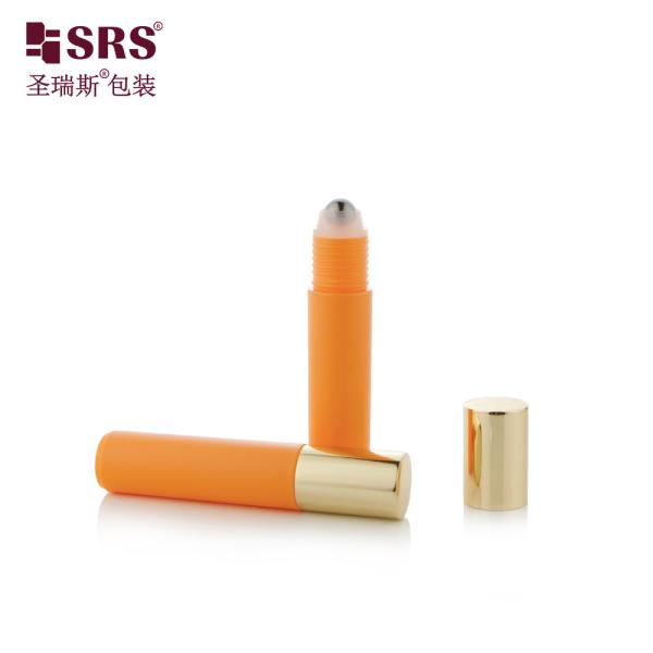 RPA-10ML Injection Custom Color Glossy Frosted Plastic PP PCR Roller Steel Ball Eye Serum Massage Bottle Container