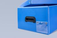 Caja corrugada de plástico rectangular de 5 mm de cartón de plástico de polipropileno flotado a prueba de sacudidas