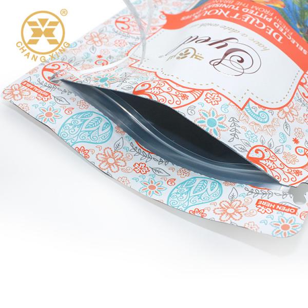 CPP Doy Pack Pitted Dates Printed Zip Lock Food Packaging Bags With Butterfly Ziplockk