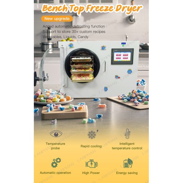 2-3 кг/партия Фрукты овощи Молоко Сок Кофе Сушилка Морозная сушилка для дома