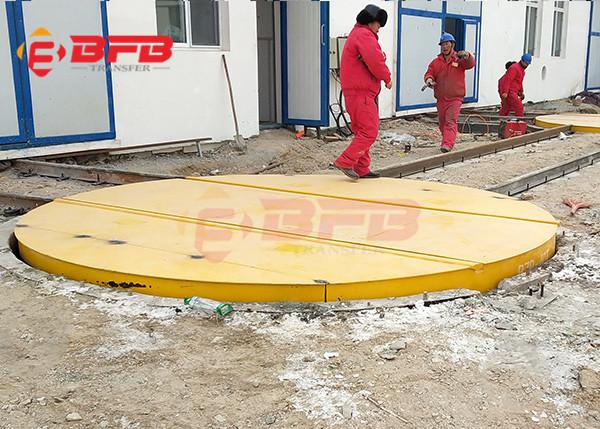 360 Degree Free Turning Industry Cross Rail Applying Turntable Transfer Cart Move On Rails