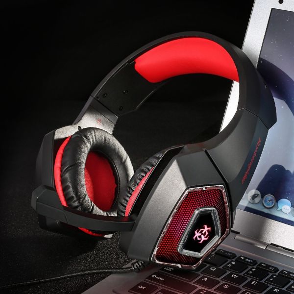 PC Stereo 2.2m 117dB LED Gaming Headsets With Microphone