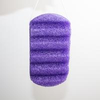 Épurateur facial d'éponge de lavage d'éponge konjac pourpre bleue de corps pour propre votre corps