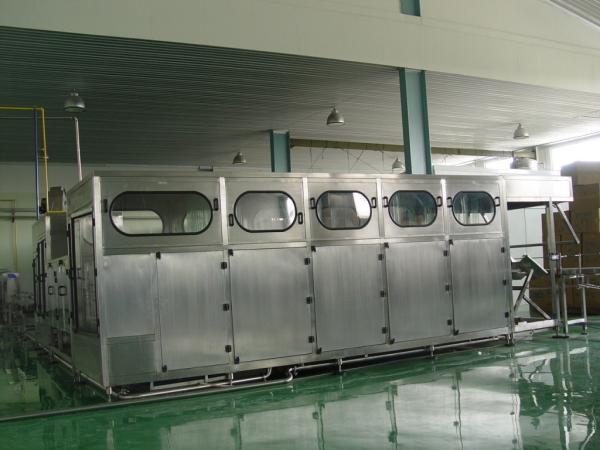 Aço inox automático 4 de galão, máquina de enchimento de água mineral de galão 5 e equipamentos