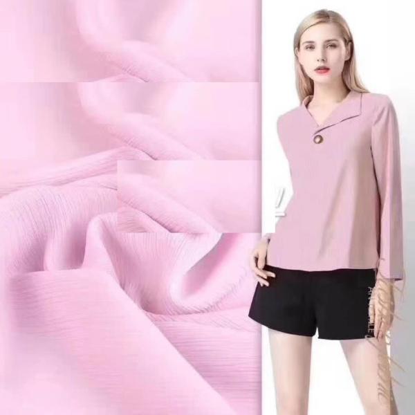high quality 100% polyester 75D pure georgette woven chiffon fabric for lady crinkle crepe chiffon maxi dresses