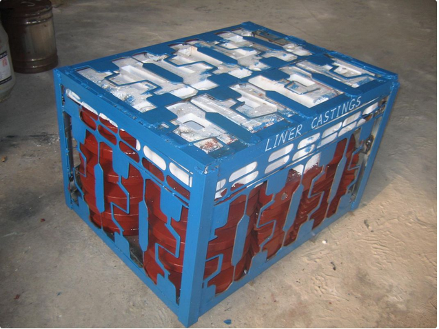High Cr White Iron Wear-resistant Castings Liners Packaged by Steel Pallet