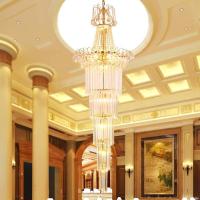 Metal de iluminação de suspensão moderno Crystal Chandelier do ouro do pendente luxuoso