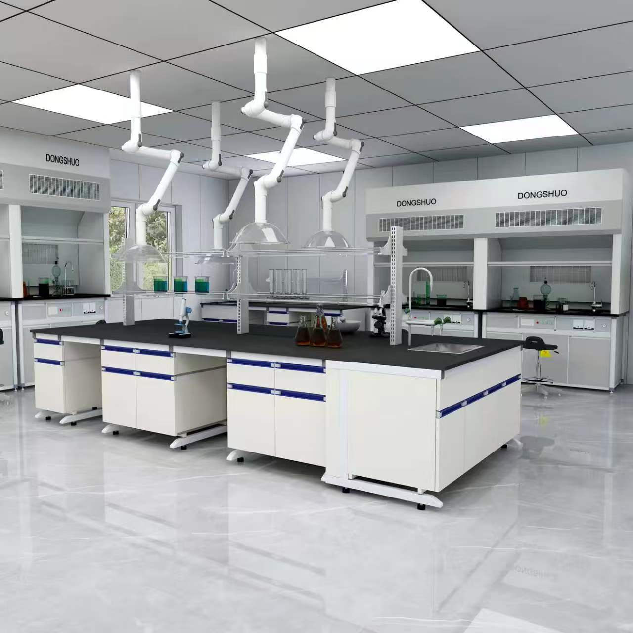Chemical Resistant Phenolic Resin Laboratory Countertops 15mm / 20mm / 25mm Thick Lab Bench Countertop