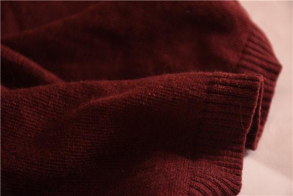 Autumn Winter Sweeter Ladies Dress Clothing Red Wine 100% Acrylic Bubble Skirt Dress