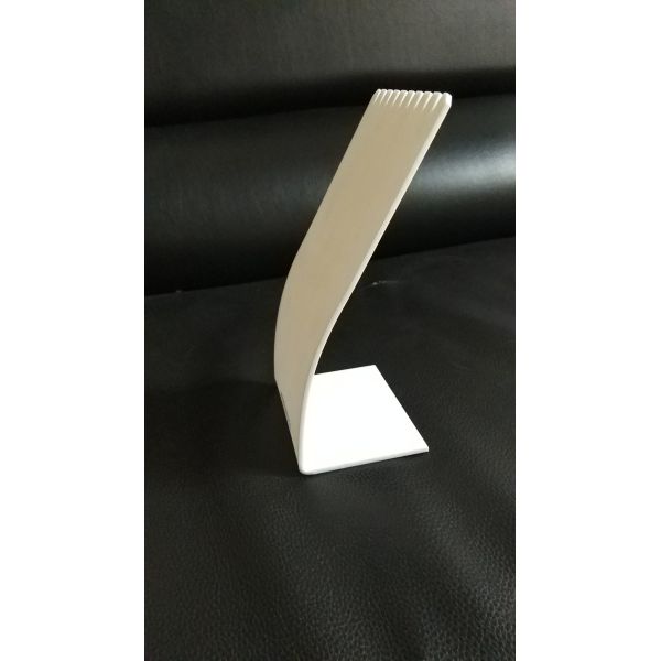 3mm Arched White Acrylic Jewelry Necklace Display Perspex Jewellery Bangle Rack W/ Earring Holes