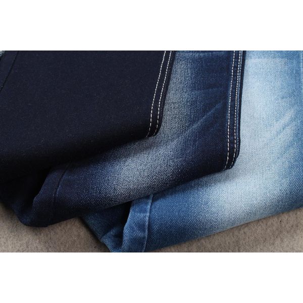 12.3oz TR Jeans Heavyweight Fake Knit Recycled Denim Fabric
