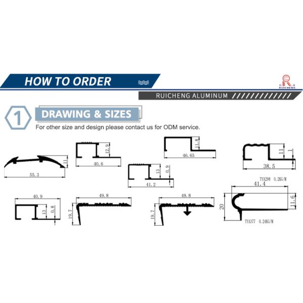 Solid Laminate Flooring Aluminium Bullnose Stair Nosing Staircase Protection
