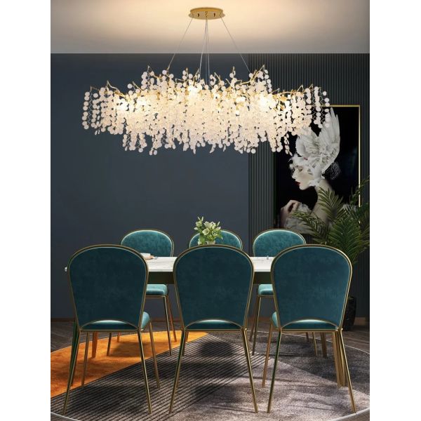Nordic Ceiling Crystal Chandelier Gold Luxury Pendant Light  （WH-AP-672）