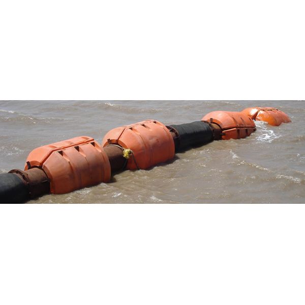 Floatador de manguera de dragado de HDPE, floatadores de tuberías de dragado resistentes a los rayos UV