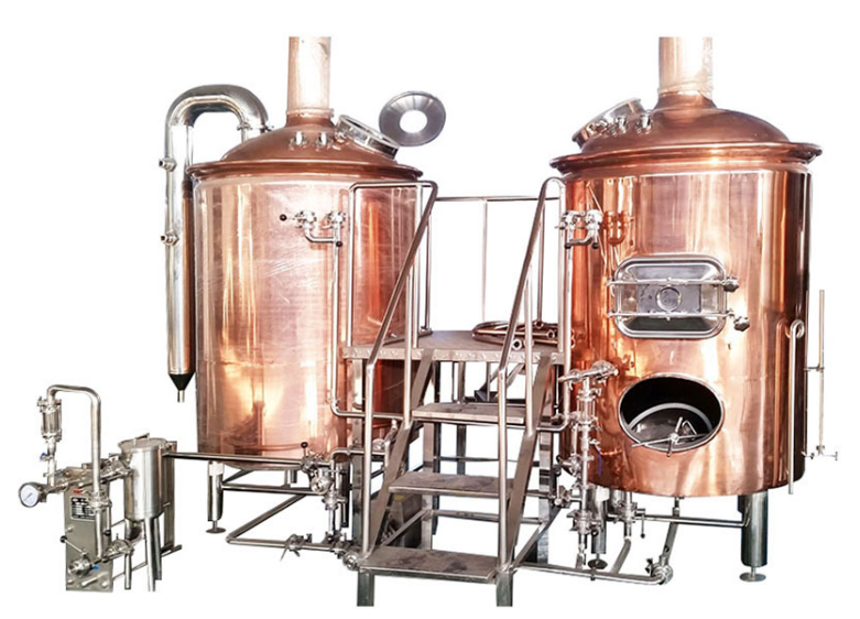 Easy to Operate Copper Beer Kvass Brewing Equipment for Turnkey Project Construction