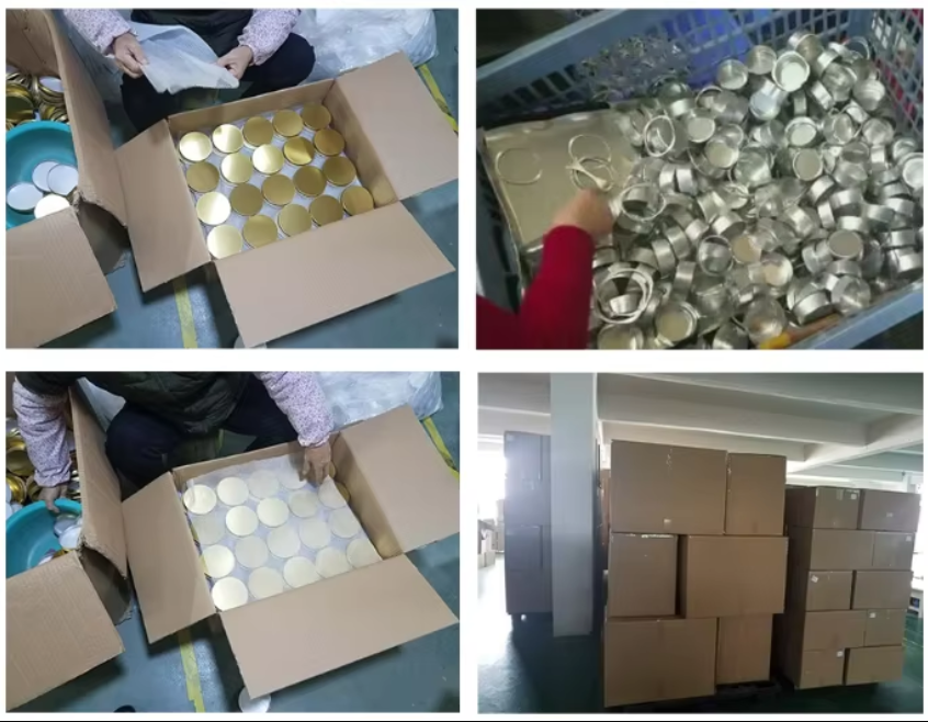 Пищевая категория 0,5 л 500 мл Большая алюминиевая оловянная коробка оловянный контейнер оловянная банка с винтовой крышкой