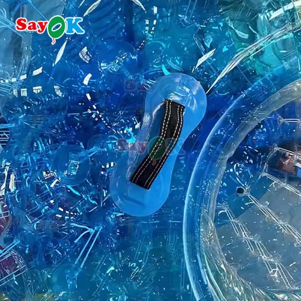 Sayok Boule à rouleaux gonflable à bulle Zorb Pvc Boule à rouleaux d'eau transparente pour les sports nautiques en plein air