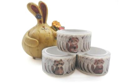 100 sheets Decorative Cartoon Raccoon Washi Tape Stickers
