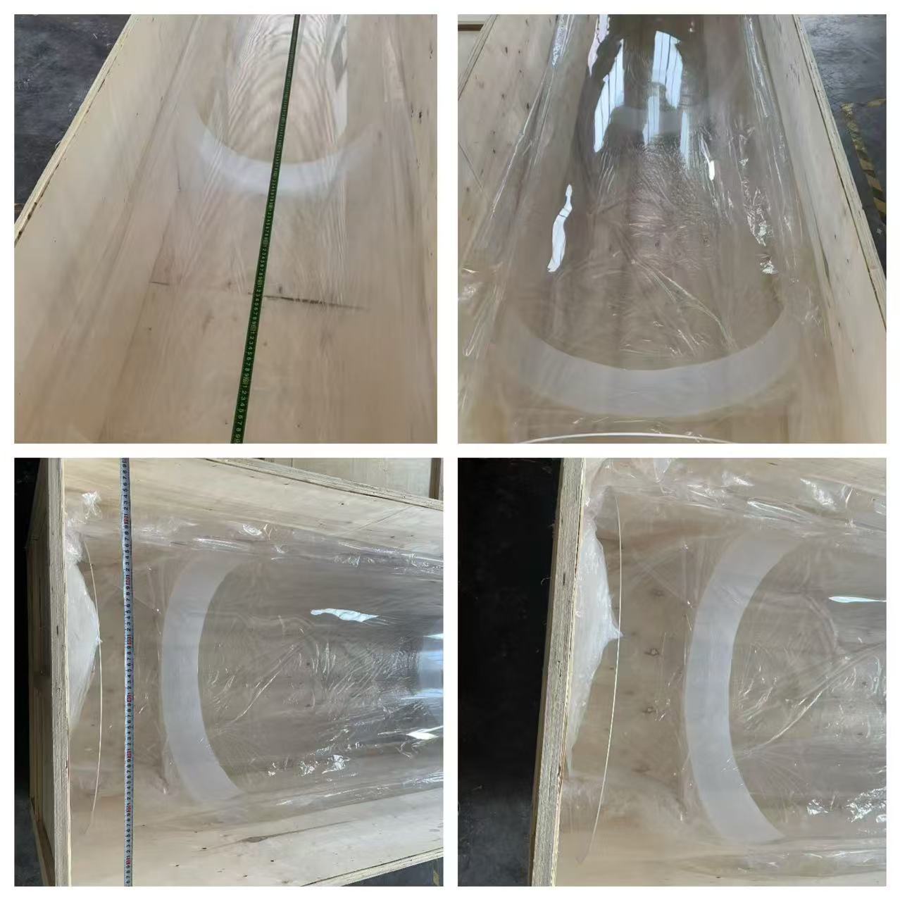 Large Diameter Fused Silica Tube High Temperature Resistant Quartz Glass Tube for Industrial Furnace