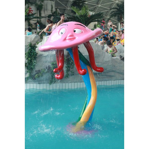 Красочная спортивная площадка оборудования парка брызг карпа/воды детей