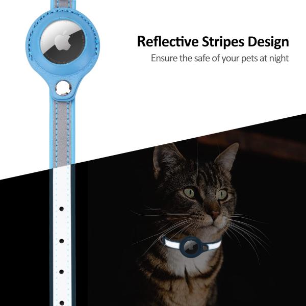 Adjustable GPS AirTag Dog Collar Small Animals Dog Collar With Airtag Holder