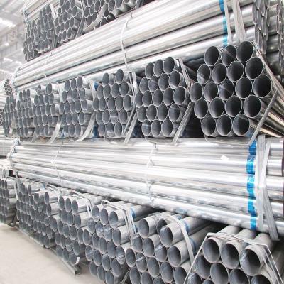Straight Seam Welding Galvanized Steel Pipe Durable For Building Material