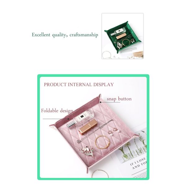 Вельветный ночной столик Коробка для ювелирных изделий для хранения часов Монеты и ожерелья