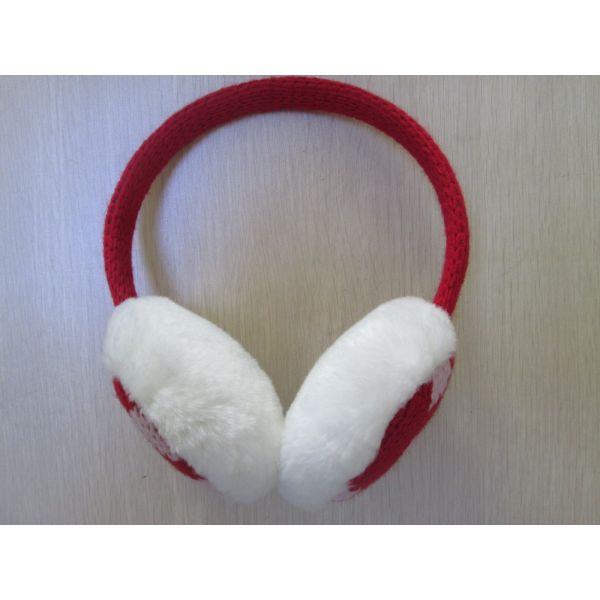 Jacquard Ear Muffs--Acrylic Ear Muffs--Winter products--Ladies earmuffs--Plush Fur earmuff