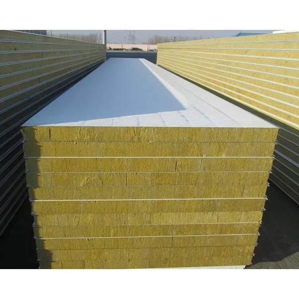 Moderno estilo de design 160mm Painel de lã de rocha Painel de sandwich de isolamento térmico para armazém
