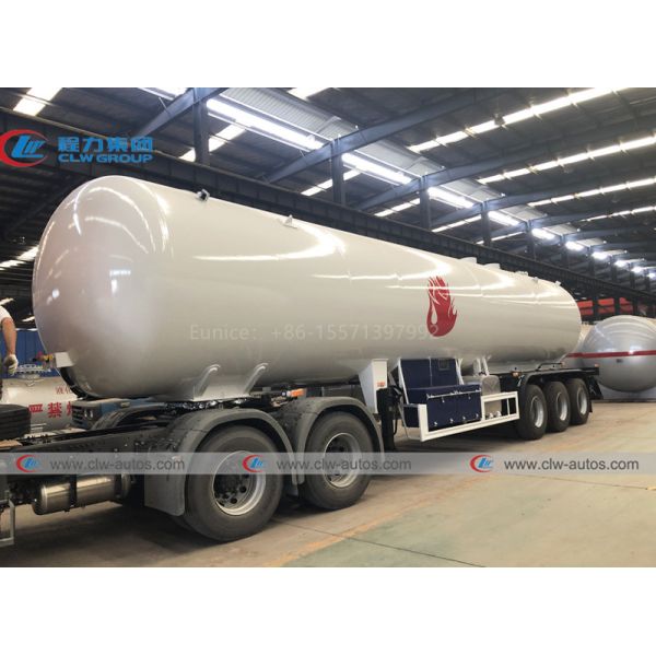 LPG Semi Trailer Liquid Propane Transportation Tanker Delivery Trailer 59.52m3 25mt
