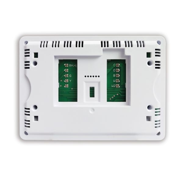 Riseem 2H/1C Heat Pump Thermostat White Display Size 5.65 Sq.in. with Auxiliary or Emergency Heat