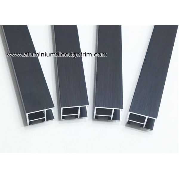 Brushed Black Aluminium Metal Picture Frames With 2 cm Flat Edge