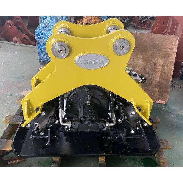 CE Approve Hydraulic Concrete Vibro Vibrating Plate Soil Compactor Machine Earth excavator bobcat cat kubota skid steer load