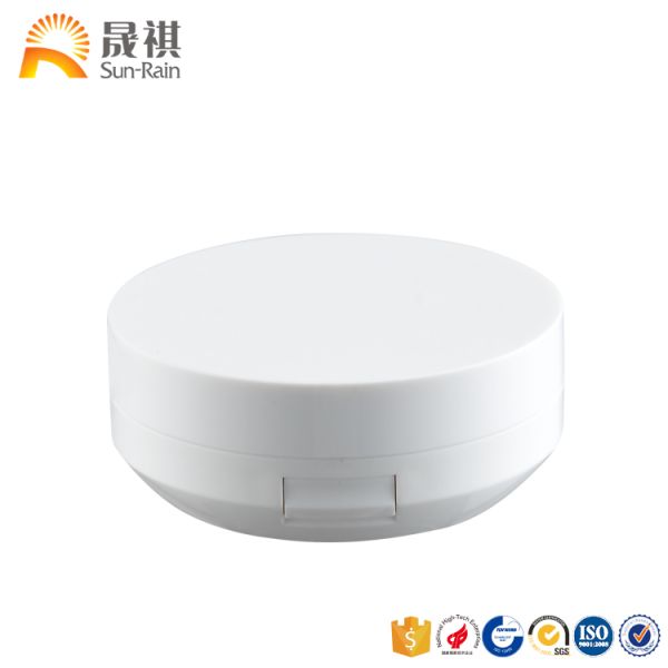 Caixa branca plástica SF0808B do pó da fundação do BB do estojo compacto do coxim de ar